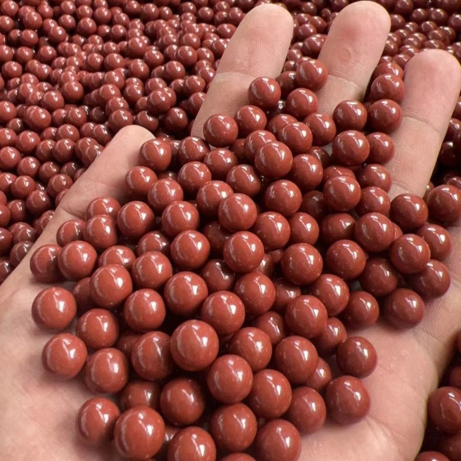 跨境磁力加重泥丸弹弓专用钢珠白色8-9mm泥丸磁力丸泥球磁丸小包