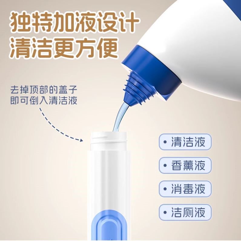 喷喷鲸吸盘式加液马桶刷家用无死角卫生间壁挂硅胶双头洗厕所刷子