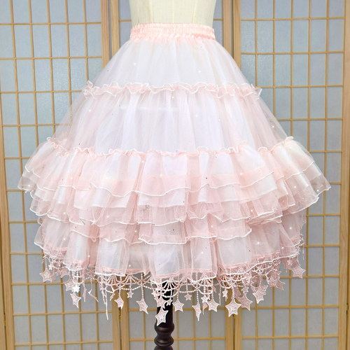 lolita裙撑星星暴力鱼骨撑云朵卡