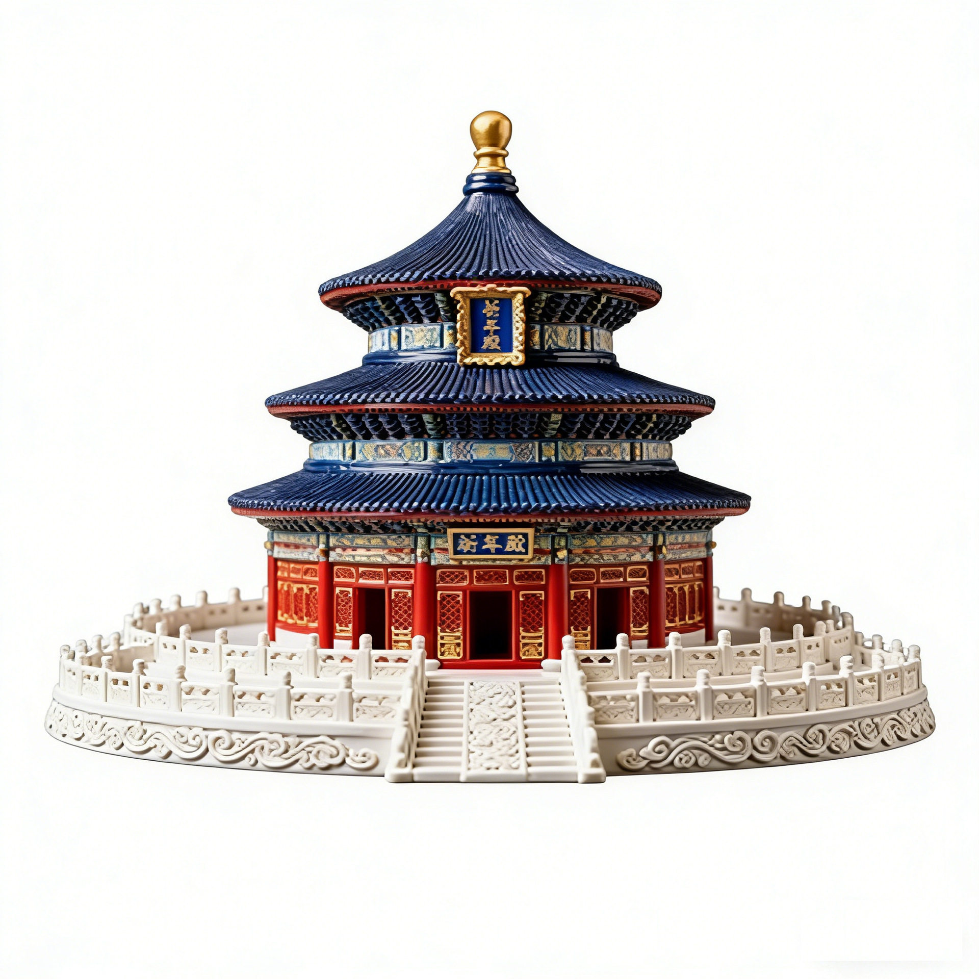 新品城市景点树脂浮雕磁吸冰箱贴文创设计旅游纪念品北京天坛磁贴