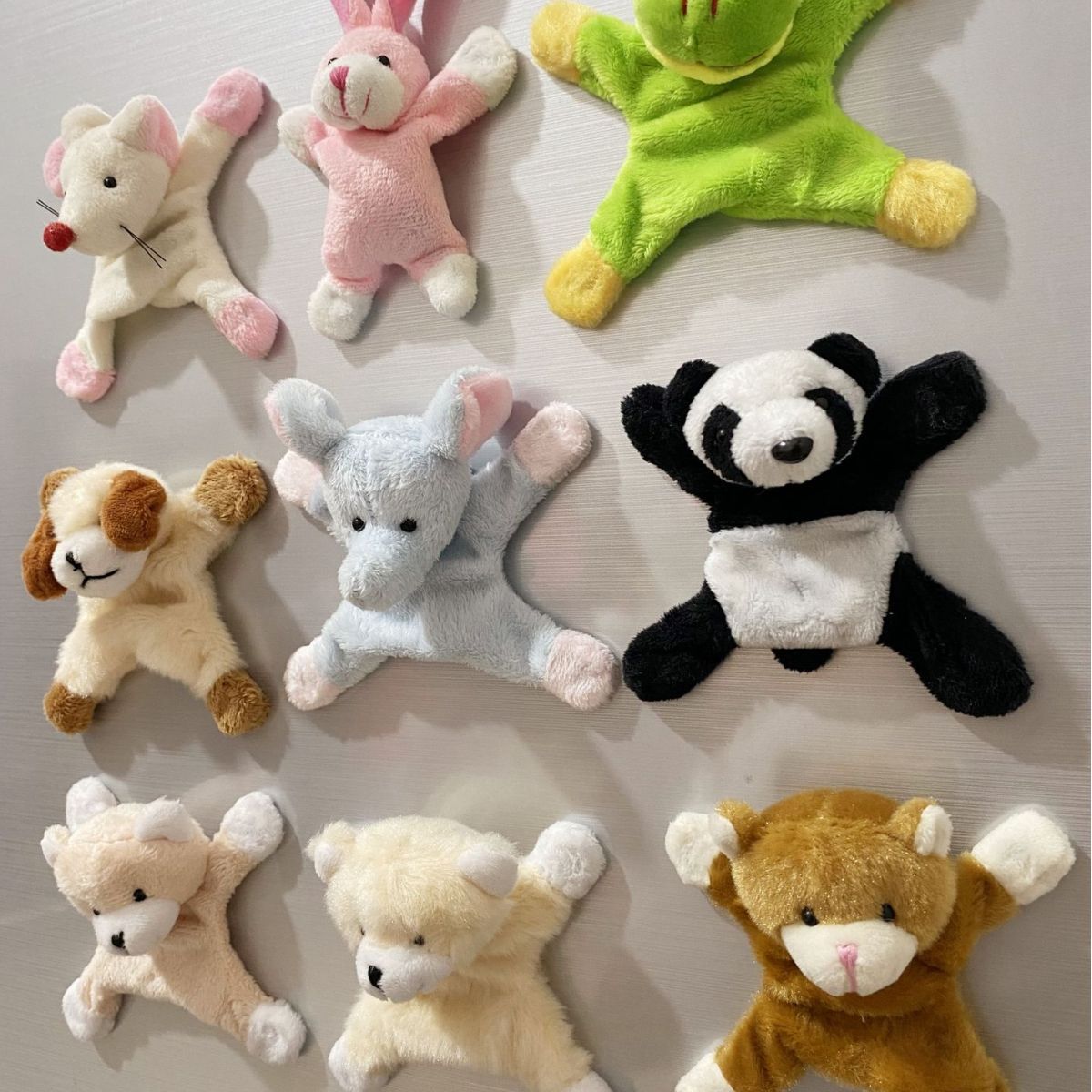 文创可爱小熊兔子熊猫公仔冰箱贴毛绒动物玩具磁贴留言板卡通礼物