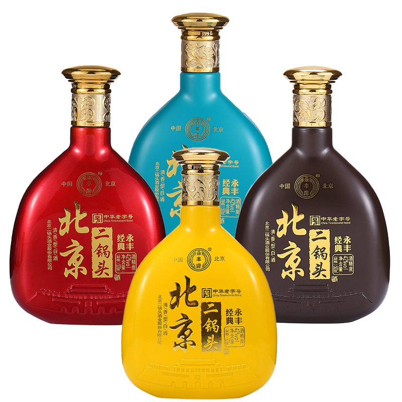 永丰牌北京二锅头永丰经典42度清香型白酒500ml*6瓶装