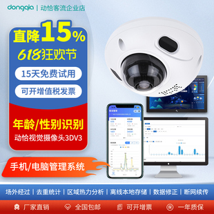去重客流量计数器人数统计摄像机监控系统门店商场商业步行街商圈