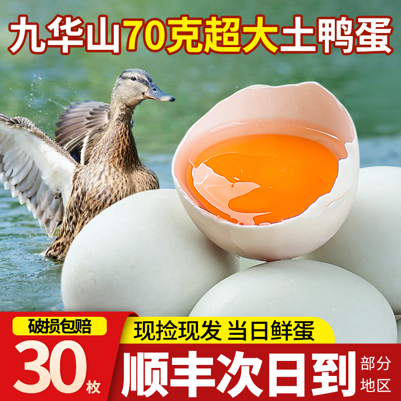 【顺丰速发】九华山青皮土鸭蛋