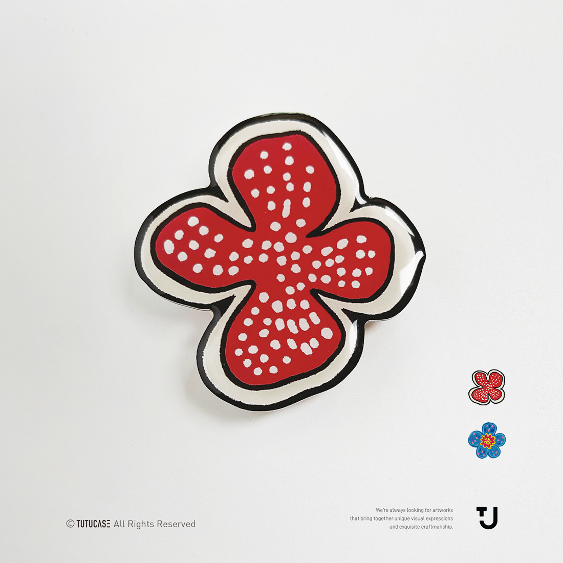 TUTUCASE丨创意趣味 ins 多彩插画童趣花朵原创手机滴胶气囊支架