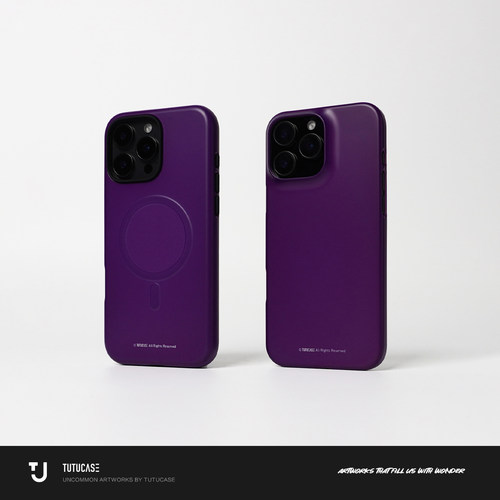 TUTUCASE｜原创韩国进口菲林磨砂二合一手机壳 紫定行 C067