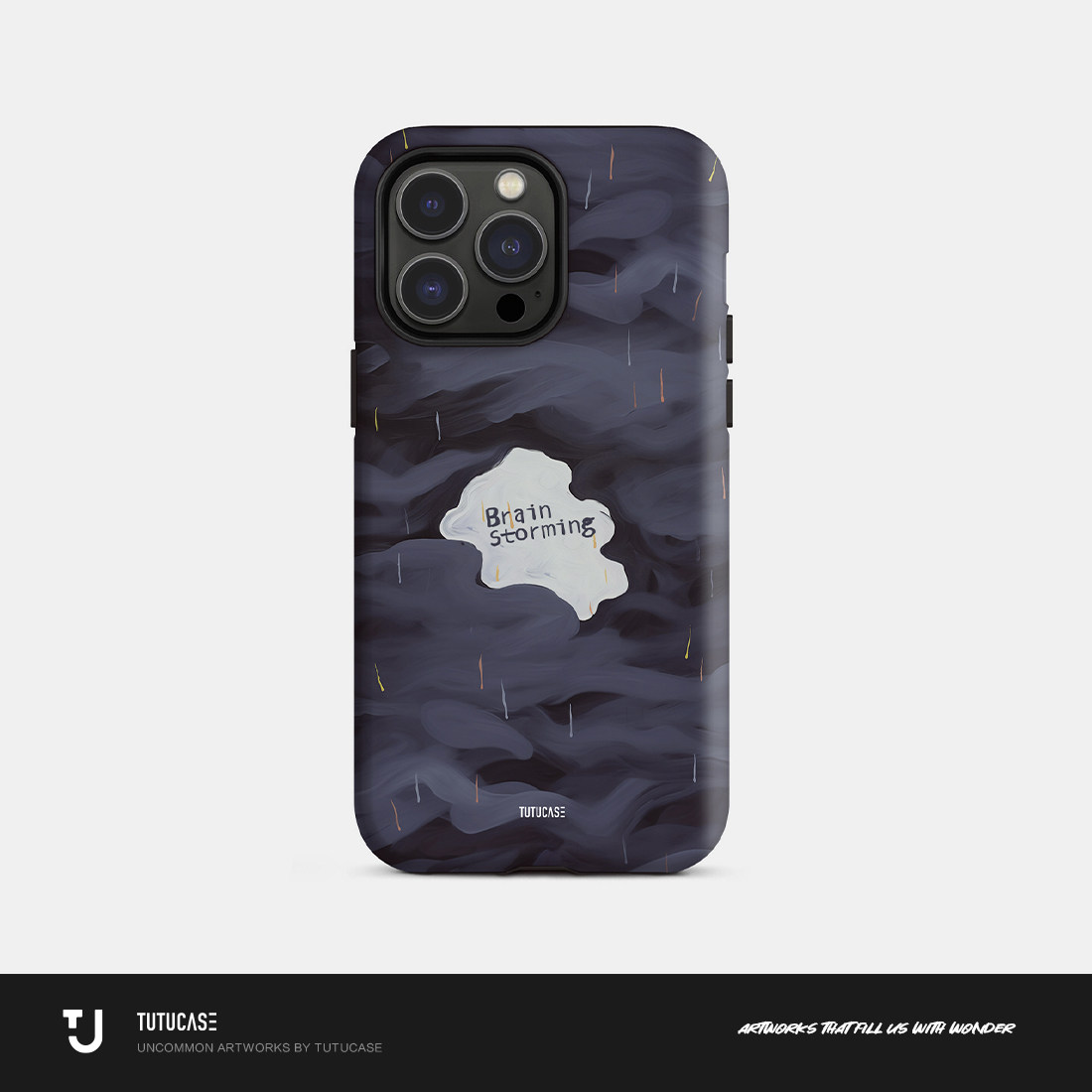 TUTUCASE｜原创韩国进口菲林磨砂二合一手机壳 头脑风暴 C012