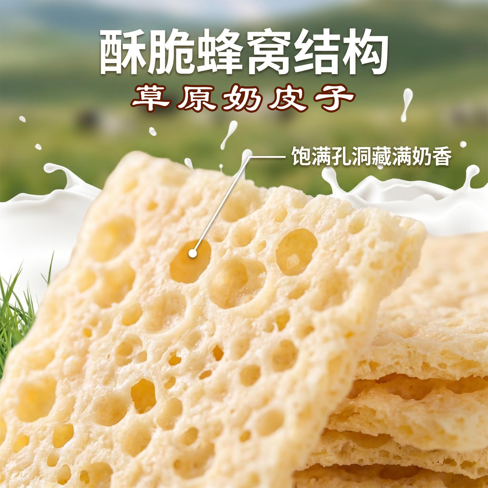 奶皮子内蒙古特产干奶酪奶豆腐精华纯牛奶手工牧民自制内蒙干奶皮