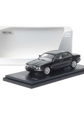 AR Box 1:64 Jaguar捷豹XJ6 黑色（X350）  合金汽车模型收藏摆件