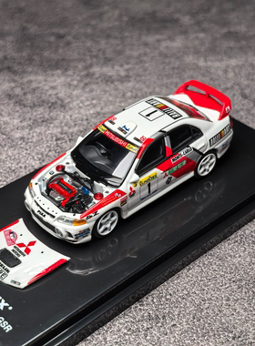 MH 1/64 三菱Lancer Evolution IV GSR蒙特卡洛涂装 合金汽车模型