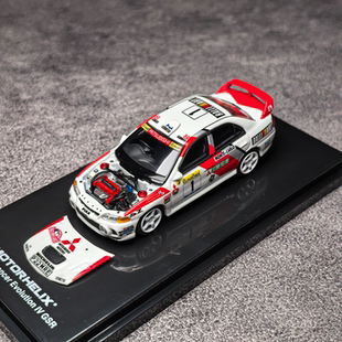 MH 1/64 三菱Lancer Evolution IV GSR蒙特卡洛涂装 合金汽车模型