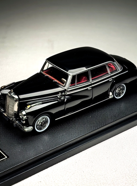 GFCC 1:64 1959奔驰300D磁吸机盖经典成品合金汽车模型收藏摆件