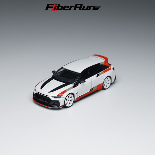 FiberRun 1/64 奥迪Audi RS6瓦罐Avant GT(阿科纳白)合金汽车模型