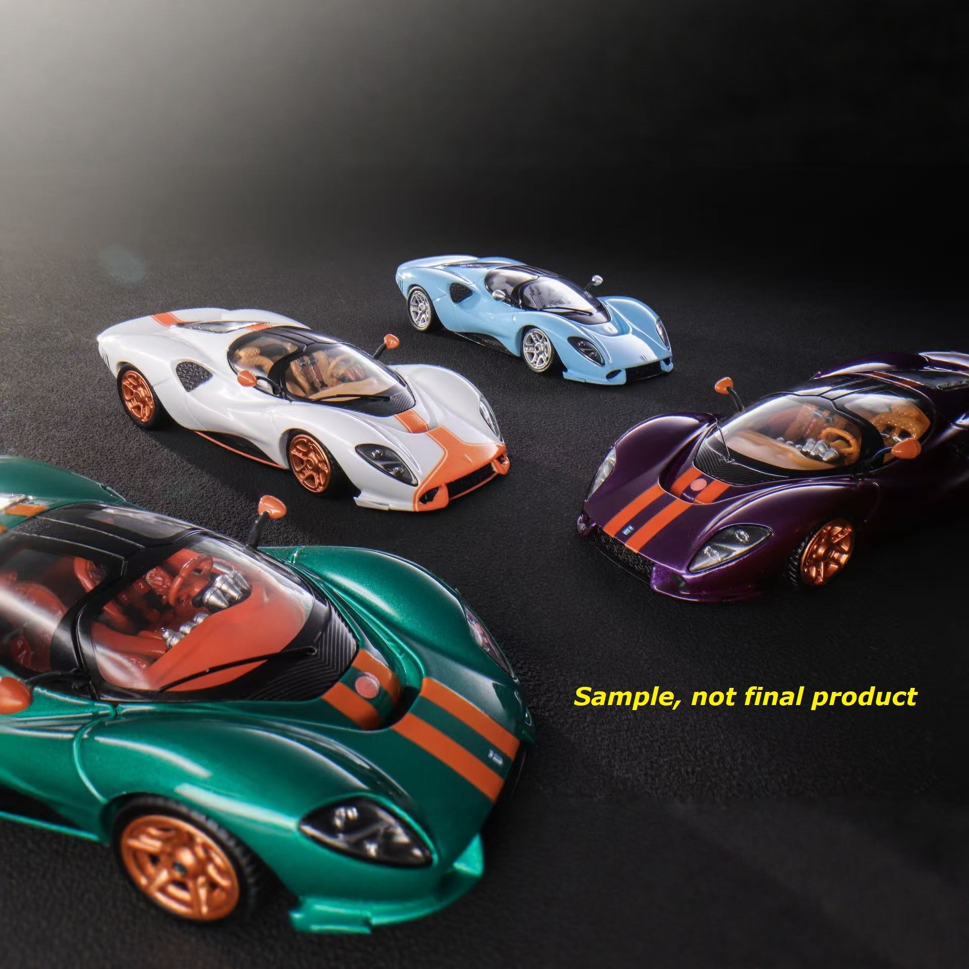 Mirage 1:64 De Tomaso(德拓玛索) P72 限量合金汽车模型收藏摆件