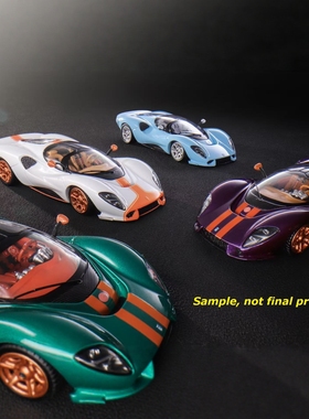 Mirage 1:64 De Tomaso(德拓玛索) P72 限量合金汽车模型收藏摆件