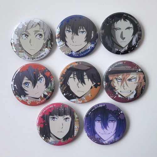 正版文豪野犬TV场面表情特写徽章