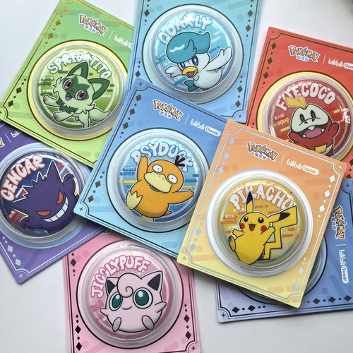 哔哩哔哩宝可梦联名马口铁徽章