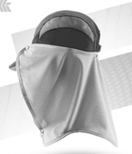 韩版 透气高尔夫防晒面罩户外登山防虫网防紫外线护脸围脖防UV头巾