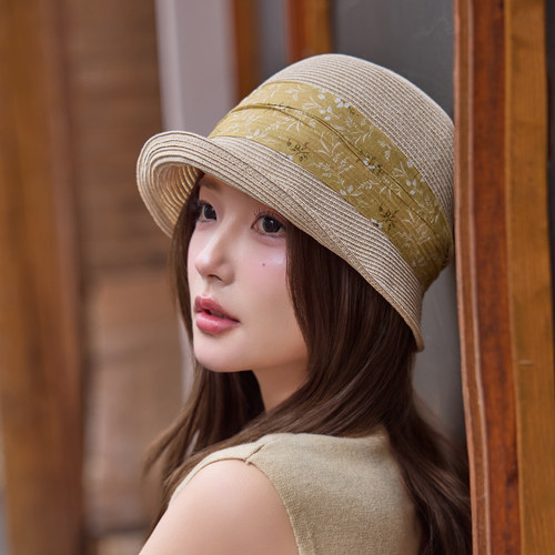 谷都空间渔夫帽出游春夏碎花