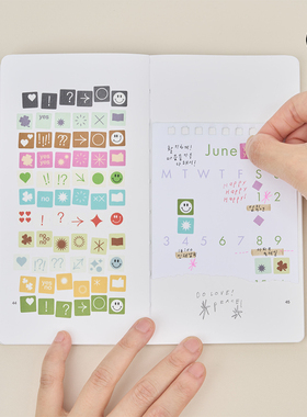 duye度也 韩国analogue keeper重点索引字母箭头圆圈标签贴纸手帐