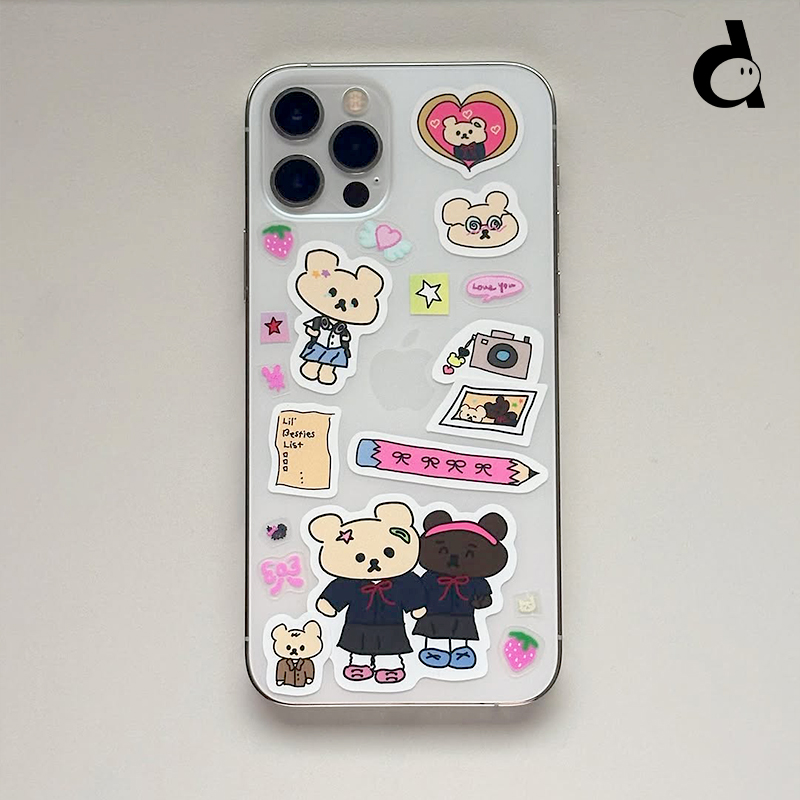 韩国mazzzzy新款校园系列贴纸包