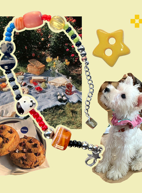 diiko捷克珠小狗彩虹糖手链