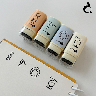 韩国进口手帐印章光敏功能印章