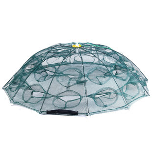 虾笼鱼网伞网鱼笼捕虾网螃蟹笼黄鳝笼渔网捕鱼网泥鳅笼伞笼qt902