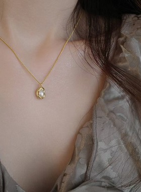 淡水珍珠豆豆链 锁骨链女项链女轻奢时尚新中式百搭叠戴极细叠戴