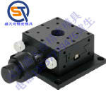 【高精度】X轴　齿条齿轮式　正方形　粗、微调型　燕尾槽型