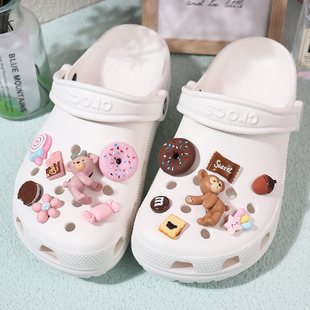 Crocs卡骆驰洞洞鞋鞋扣情侣达菲鞋面装饰个性3D潮流配饰洞洞鞋花