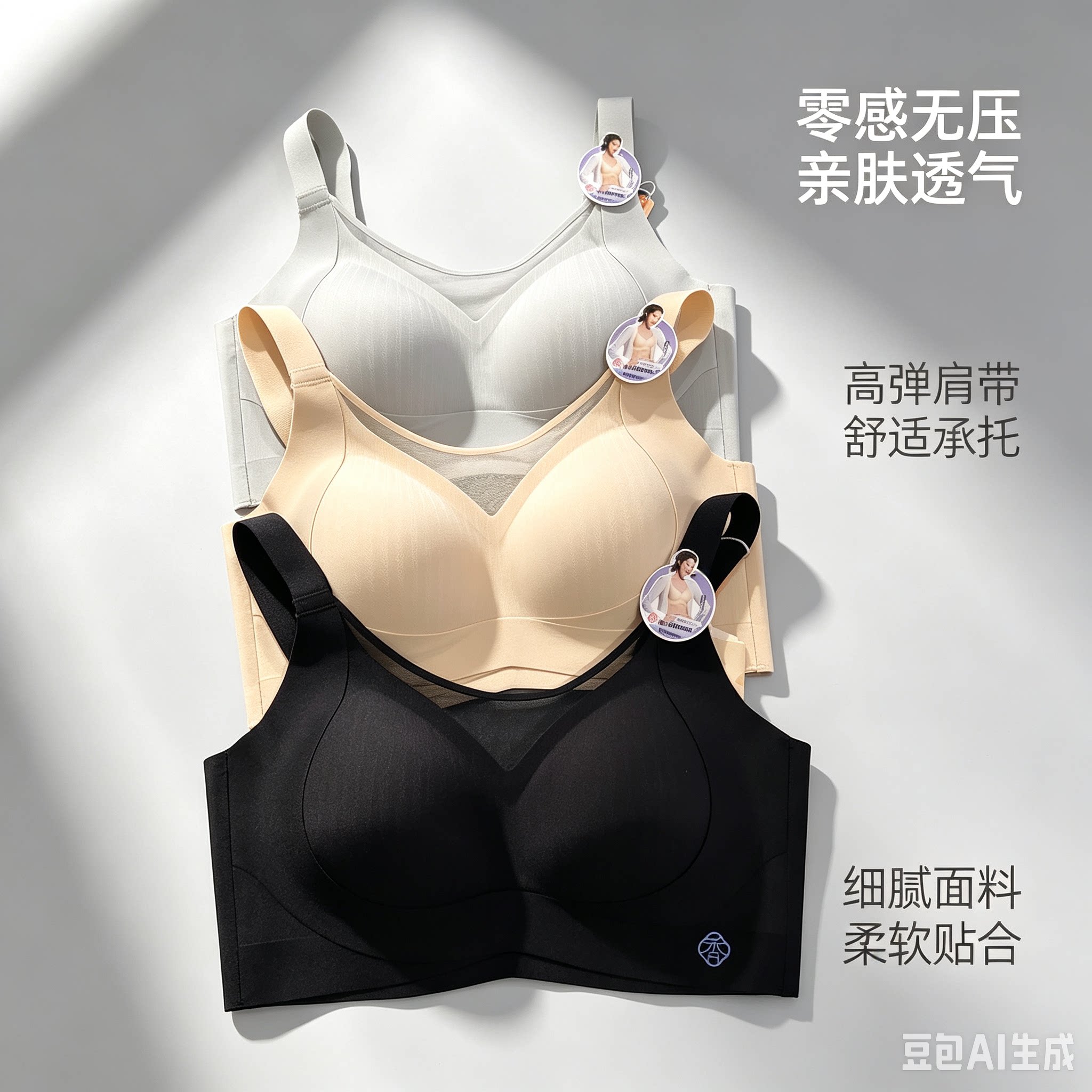 香蜜闺秀薄款四排扣26112013轻盈无钢圈亲肤绵BC杯内衣无痕舒适