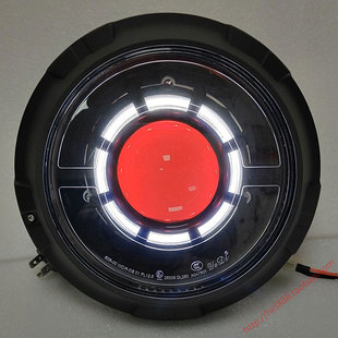 适用于豪爵铃木dl250大灯总成改装LED双光透镜个性天使眼改装配件