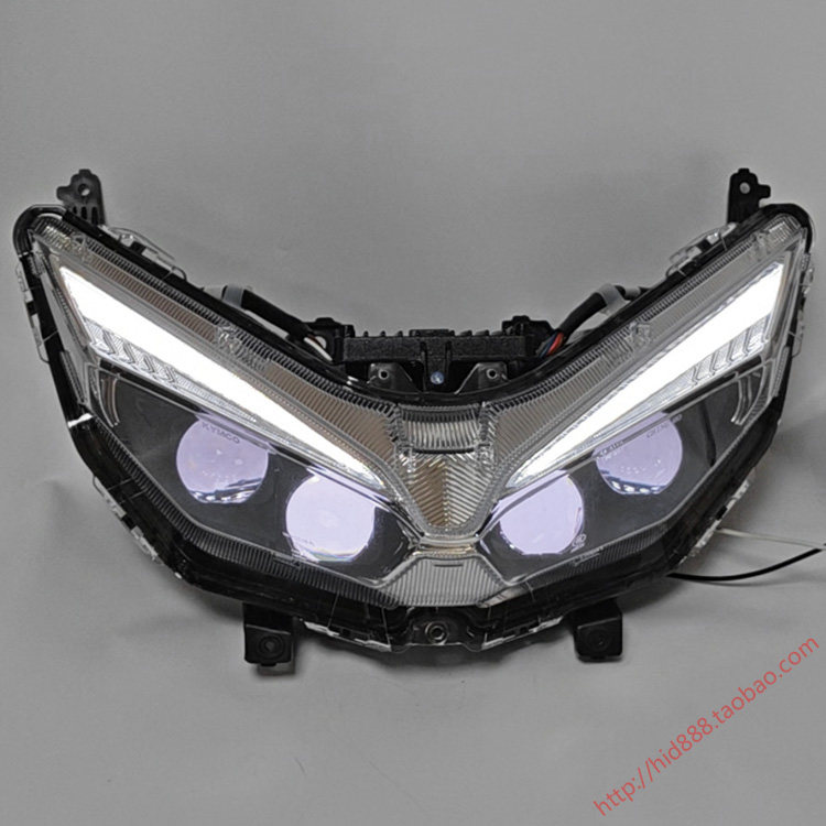 适用于光阳ST250大灯总成改装LED双光透镜矩阵模组CK250T-16车灯