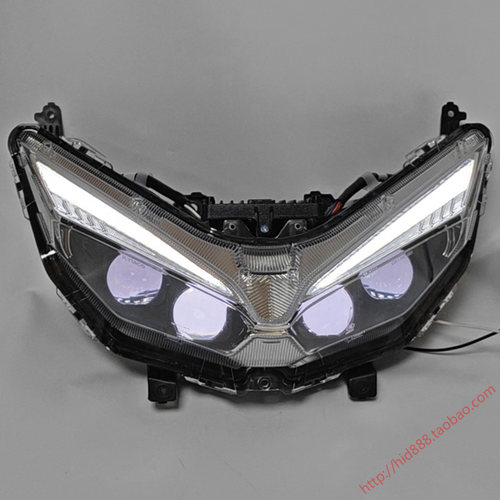 适用于光阳ST250大灯总成改装LED双光透镜矩阵模组CK250T-16车灯