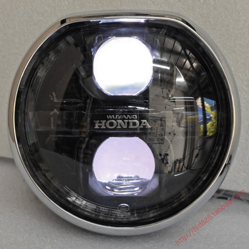 适用于本田NWF150前大灯总成F150车灯改装LED双光透镜大灯前照灯