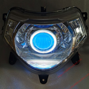 双光透镜 改装 氙气灯大灯总成 喜致喜鲨 适用于本田WH125T
