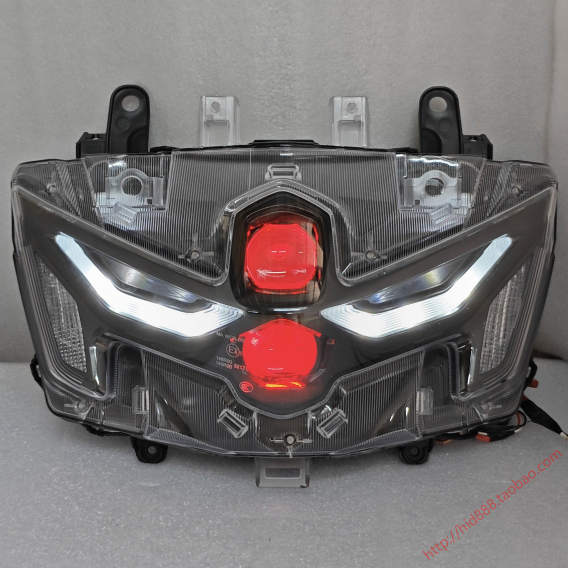 适用于25款雅马哈nmax155大灯总成 升级矩阵模组透镜大灯车灯改装