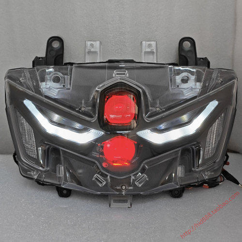适用于25款雅马哈nmax155大灯总成 升级矩阵模组透镜大灯车灯改装
