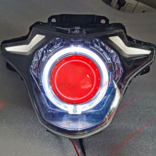 适用usr125大灯总成led双光透镜