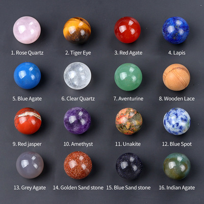 1755-14mm圆球Non-porous-ball无孔天然紫水晶玛瑙原石打磨