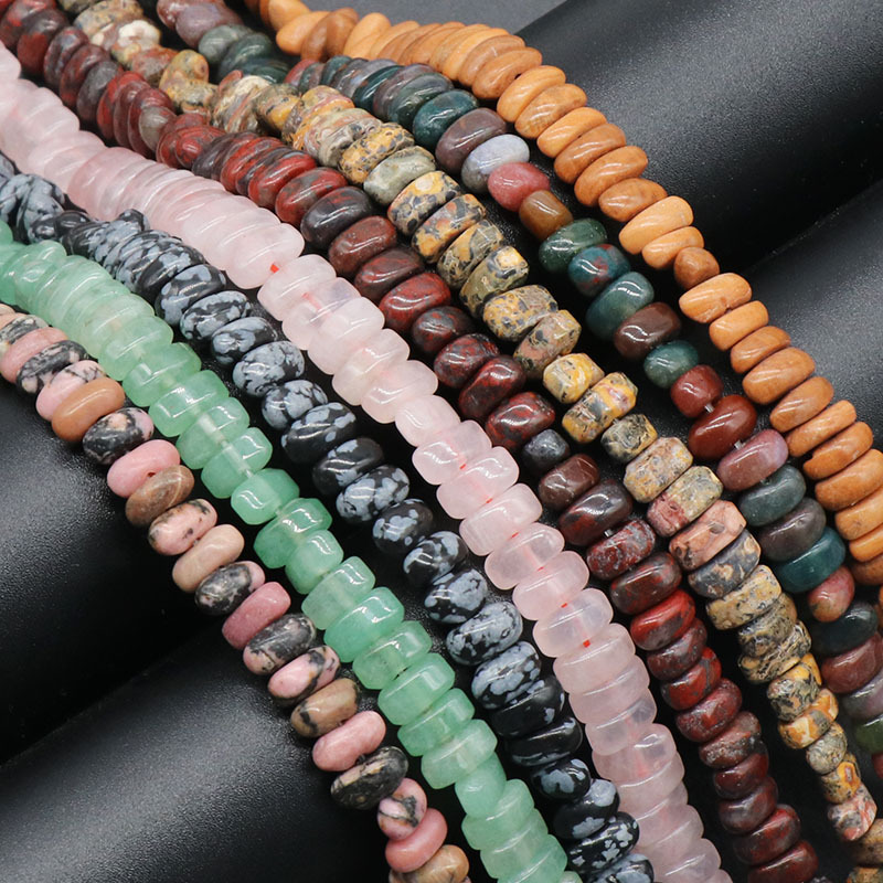 1237-天然水晶不规则随形不定型中孔散珠串珠半成品 diy饰品配件