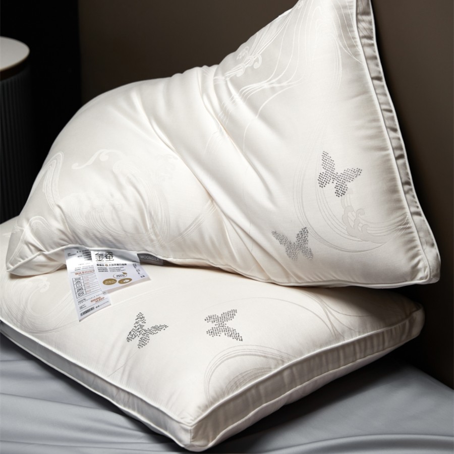 大豆蚕丝枕芯整张纤维填充中低枕酒店枕柔软不结团不变形成人枕头