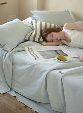 正品MESER觅森60支柔全棉夏被四件套空调被可机洗薄被春秋懒人被