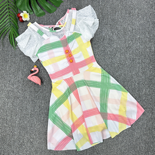 儿童泳衣女童大童2024新款 15岁连体游泳衣夏专业温泉游泳衣 女孩8