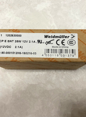 原装正品魏德米勒开关电源CP E SNT 25W 12V 2.1A现货1202630000