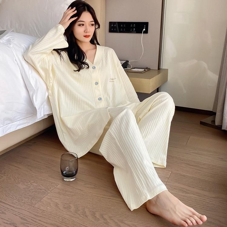 女纯棉加肥大码睡衣家居服