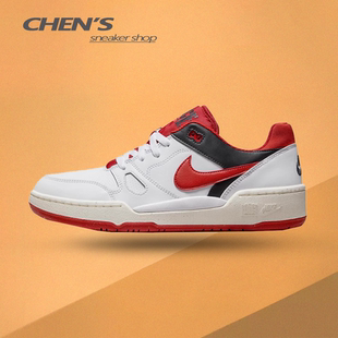 Full 急速仓FB1362 Force 休闲板鞋 102 Low白红复古经典 耐克Nike