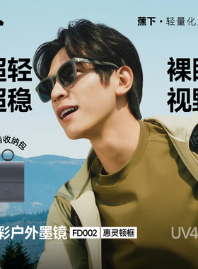 蕉下惠灵顿框超轻折叠防UV墨镜