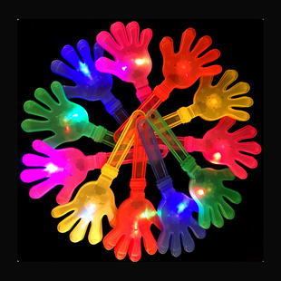 运动会晚会加油助威气氛道具鼓掌巴掌拍手器发光带灯闪光拍手手拍